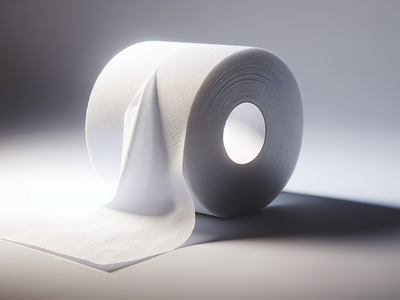 Рулон белой тишью 17 г/м², 305мм×20м