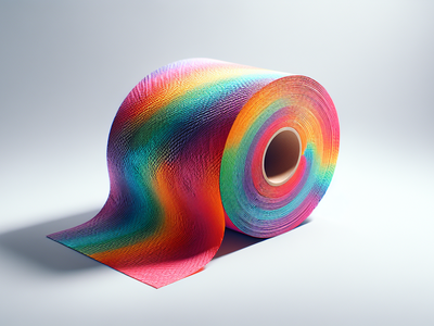 Рулон цветной тишью 25 г/м², 500мм×5м